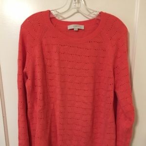 Coral sweater